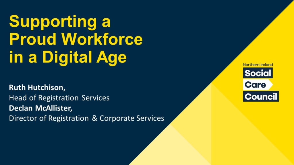 Supporting a proud workforce in a digital age presentation cover. 
