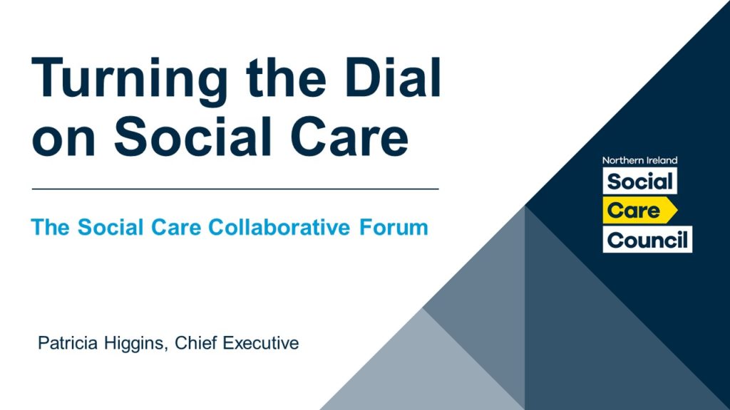Turning the Dial on Social Care presentation cover.