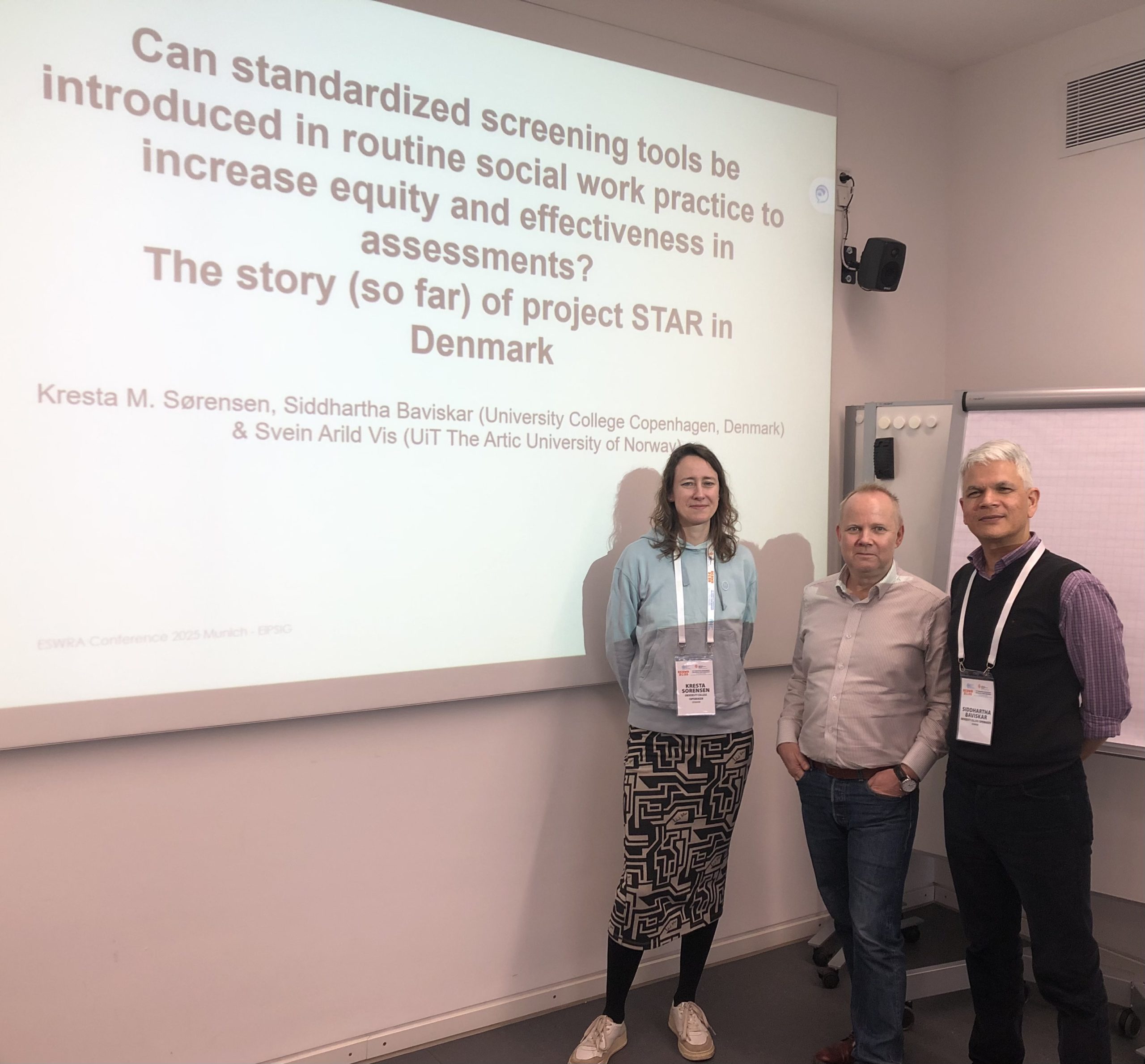 Photo from the European Social Work Research Association Conference.