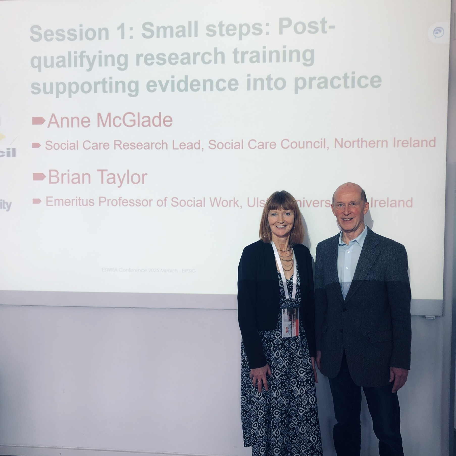 Photo from the European Social Work Research Association Conference.