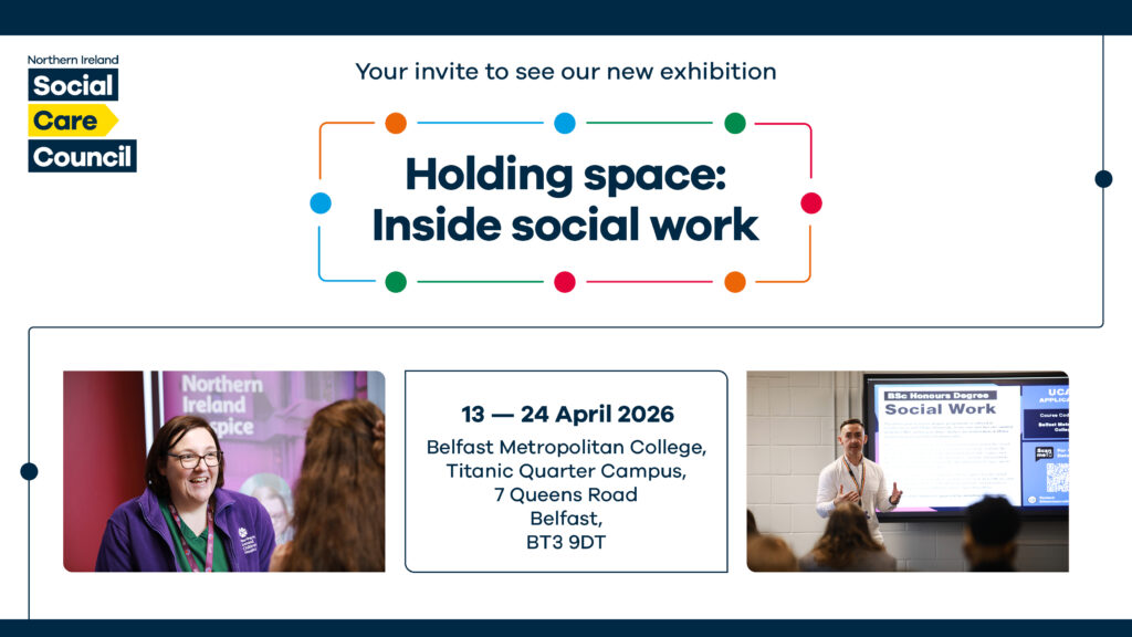 Social work month photo exhibition at Belfast Metropolitan College