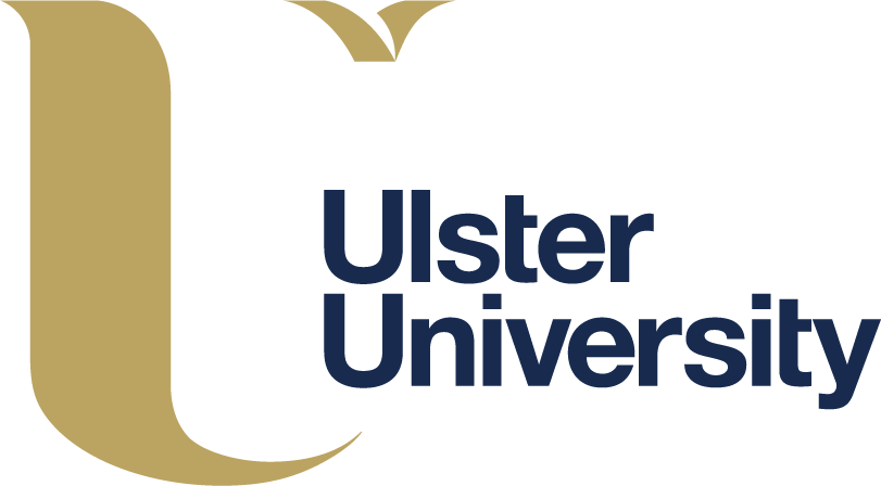 Ulster University logo.